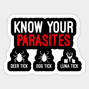 Funny Know Your Parasites Sticker